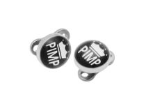 Piercing Surface Titane Disque Acier 5 mm motif Pimp | Itc