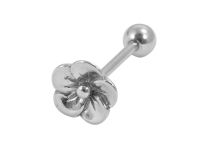 Barbell Acier motif  Fleur 10 mm | Itc