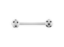 Barbell Flexible Boules motif étoile  | Itc