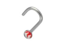 Stud Nez Acier motif Flammes | Itc