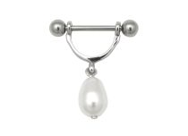 Bijou de Téton Acier Imitation perle | Itc