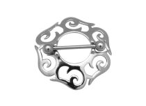 Bijou de Téton Acier Rond Flammes  | Itc