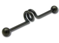 Barbell Acier Noir Ressort Boules 5 mm | Itc