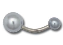 Banane Acier à Boules Acryliques 5 / 8 mm Perles Colorés | Itc
