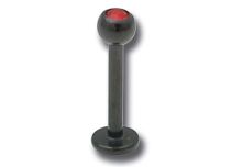 Labret Acier Noir Cristal Coloré | Itc