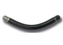 Barre Courbé Acier Noir sans Boule | Itc