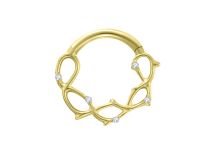 anneau titane gold couronne épines