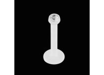 Boîte de 10 pcs de Labret BioFlex Stérile strass blanc antimicrobien 3 mm | Itc