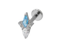 Labret Titane Interne Stérile motif losange | Itc
