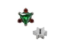 Accessoire titane motif triangulaire | Itc
