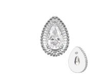 Accessoire interne Titane 0.9 motif goutte strass blanc