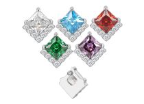 Accessoire interne titane 0.9 motif carré blanc multistrass