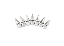 Accessoire interne Titane 0.9 mm motif couronne pointe strass