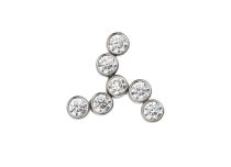 Accessoire interne Titane 0.9 mm motif trinité strass