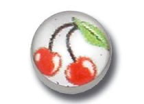 Boule Acier vissable motif Cerise | Itc
