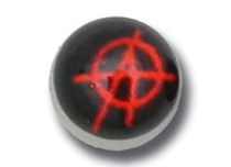 Boule Acier vissable motif Anarchie | Itc