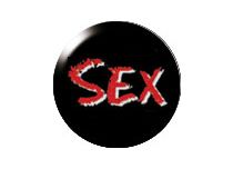 Boule Acier Push Clip motif Sex | Itc