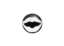 Boule Acier Push Clip motif Moustache | Itc