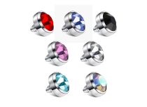 Disque Acier vis Interne pour 1,6 avec Cristal Coloré | Itc