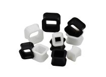 Lot de Tunnels Souple Silicone Carré Noir et Blanc | Itc