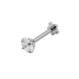 Labret Titane Interne Stérile Motif 2 Strass Rond | Itc