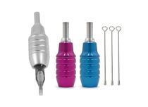 Manchon Aluminium Ø 25mm Réglable pour Cartouche + 3 Guides