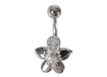 Banane motif Fleurs Strass Blanc | Itc