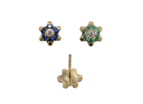 Accessoire Threadless Titane PVD Gold  0.5X4 motif fleur | iTC