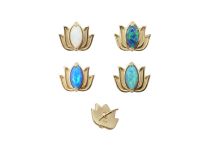 Accessoire Threadless Cobalt Chrome CoCr Pvd Gold 0.5X8 motif lotus | iTC