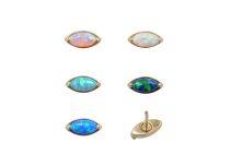 Accessoire Threadless Cobalt Chrome CoCr Pvd Gold 0.5X5 motif 1 pétale | iTC