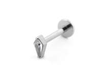 Labret Titane Interne Stérile motif Losange à Strass | Itc