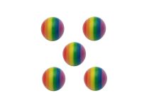 Lot de 5 Boules Acrylique Arc-en-ciel |Itc