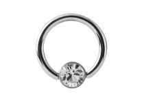 Anneau Serti d'un Cristal blanc 2,5 mm | Itc