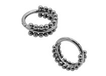 anneau piercing multi boule titane 1.2x8