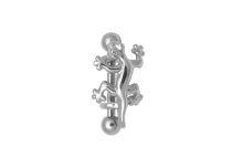 Barbell Acier Arcade motif Lézard à Boules 3mm | Itc