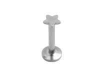Labret Acier Interne motif Étoile | Itc