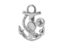 Barbell Acier motif Ancre | Itc
