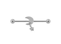 Barbell Acier Industriel Lune et Étoile |Itc