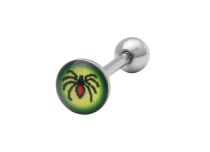 Barbell Acier Disque 8 mm motif Spider | Itc