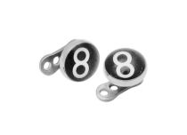 Microdermal Titane Disque Acier 5 mm motif Boule de Billard | Itc