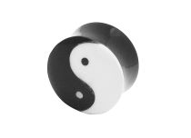 Plug en Corne Noire motif Yin-Yang | Itc