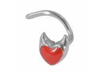 Stud de Nez Acier motif Cœur Diable | Itc