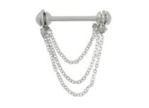 Bijou Acier de Téton motif 3 Chaines | Itc