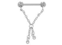 Bijou de Téton Acier Chaîne Strass | Itc