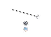 Stud Nez Droit Acier de 0.8 mm à Boule 2,3 mm - Cristal Coloré | Itc