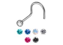 Stud Nez Acier Cristal Coloré | Itc