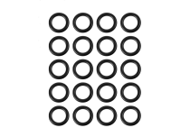 Lot de 20 Joint Torique Noir pour Plug | Itc