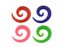 Elargisseur Spirale Acrylique Coloré | Itc