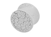 Plug Acrylique Épaulé motif Fissures Blanc | Itc