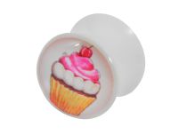 Plug Acrylique Épaulé motif Cup Cake | Itc